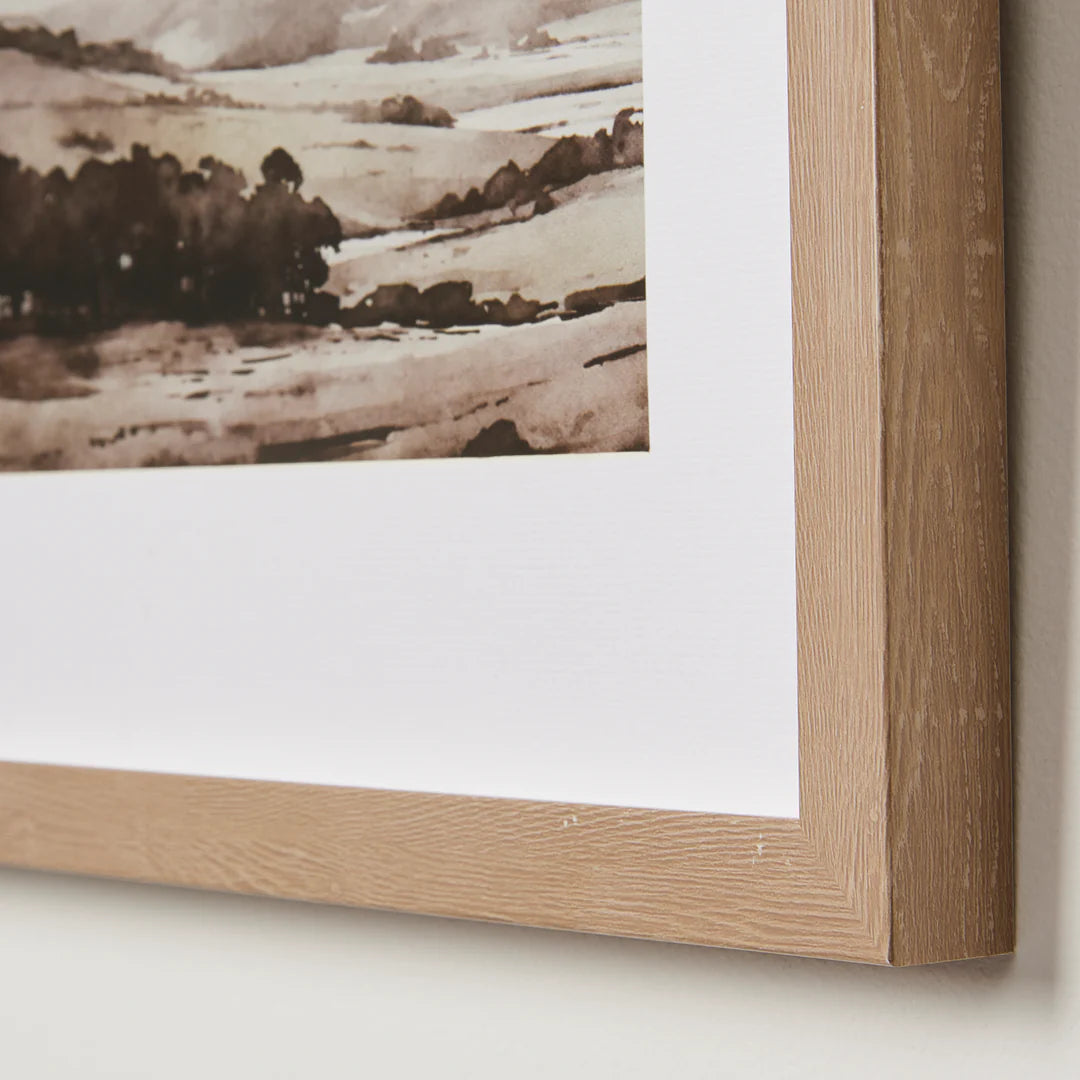 Framed Print - Sepia Valley