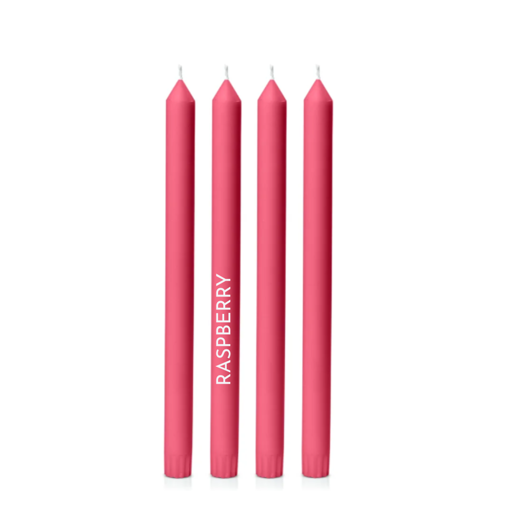 Dinner Candles - 30cm tall, natural colour, 38 colours to choose from