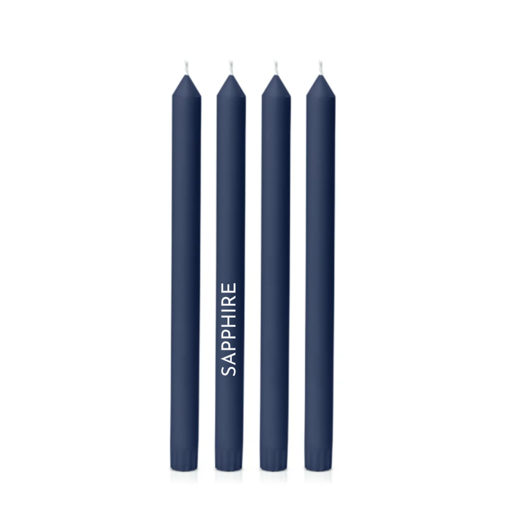 Dinner Candles - 30cm tall, natural colour, 38 colours to choose from