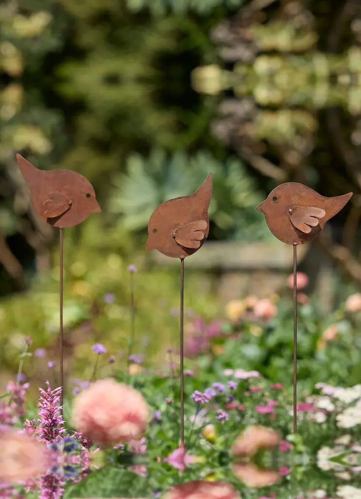Rusty Bird on Stake