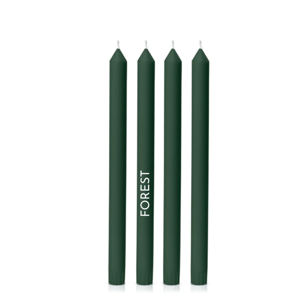 Dinner Candles - 30cm tall, natural colour, 38 colours to choose from