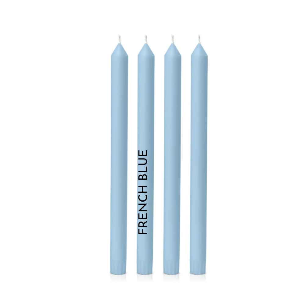 Dinner Candles - 30cm tall, natural colour, 38 colours to choose from