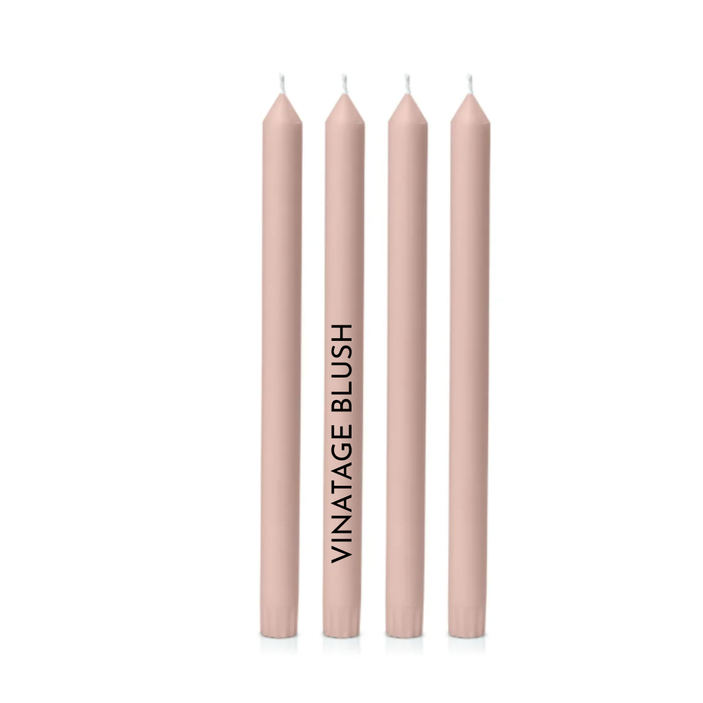 Dinner Candles - 30cm tall, natural colour, 38 colours to choose from