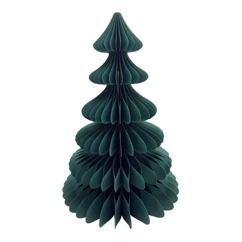 Paper Tree 6 Tier Green, Deep Pink, White/Gold