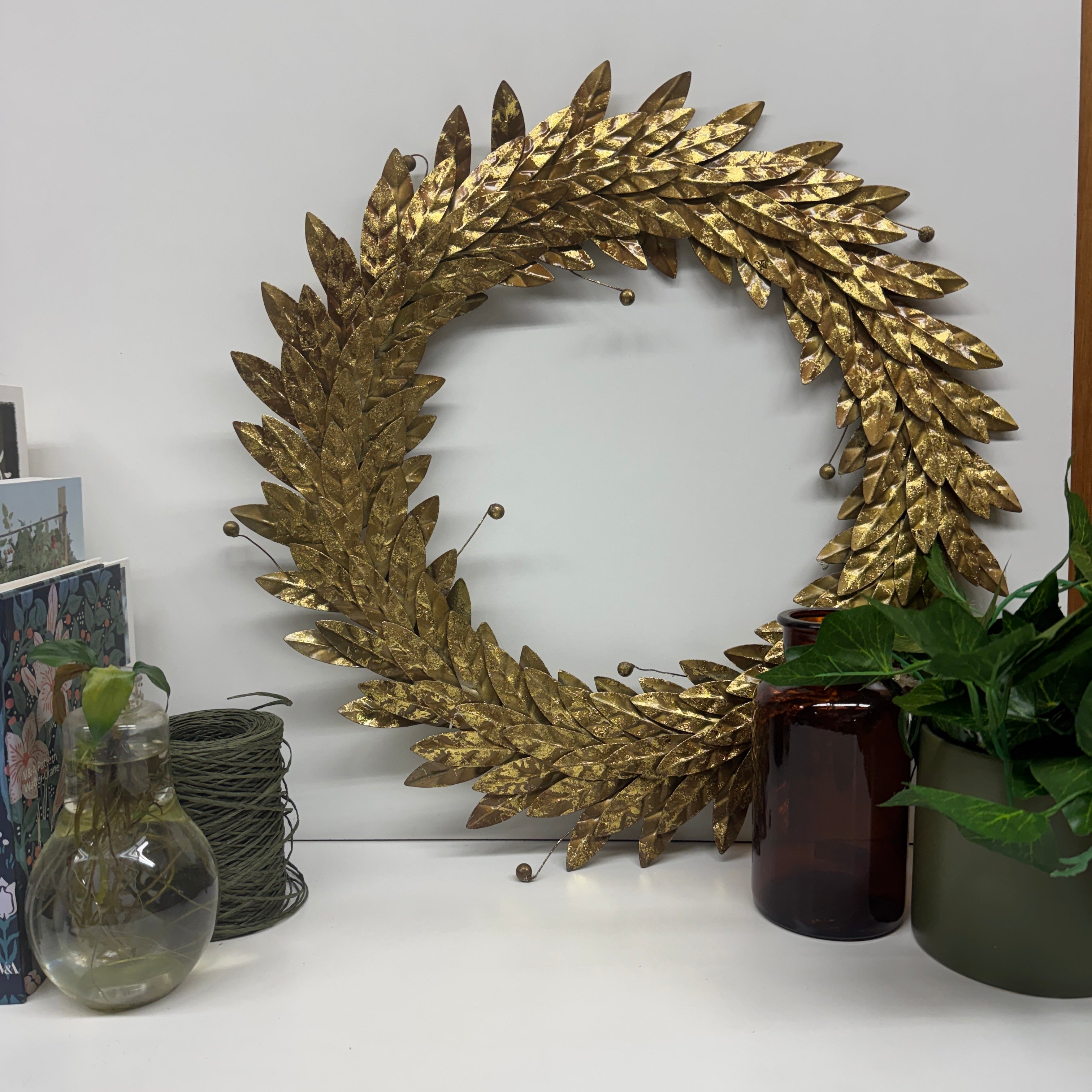 Gold Leaves Wreath