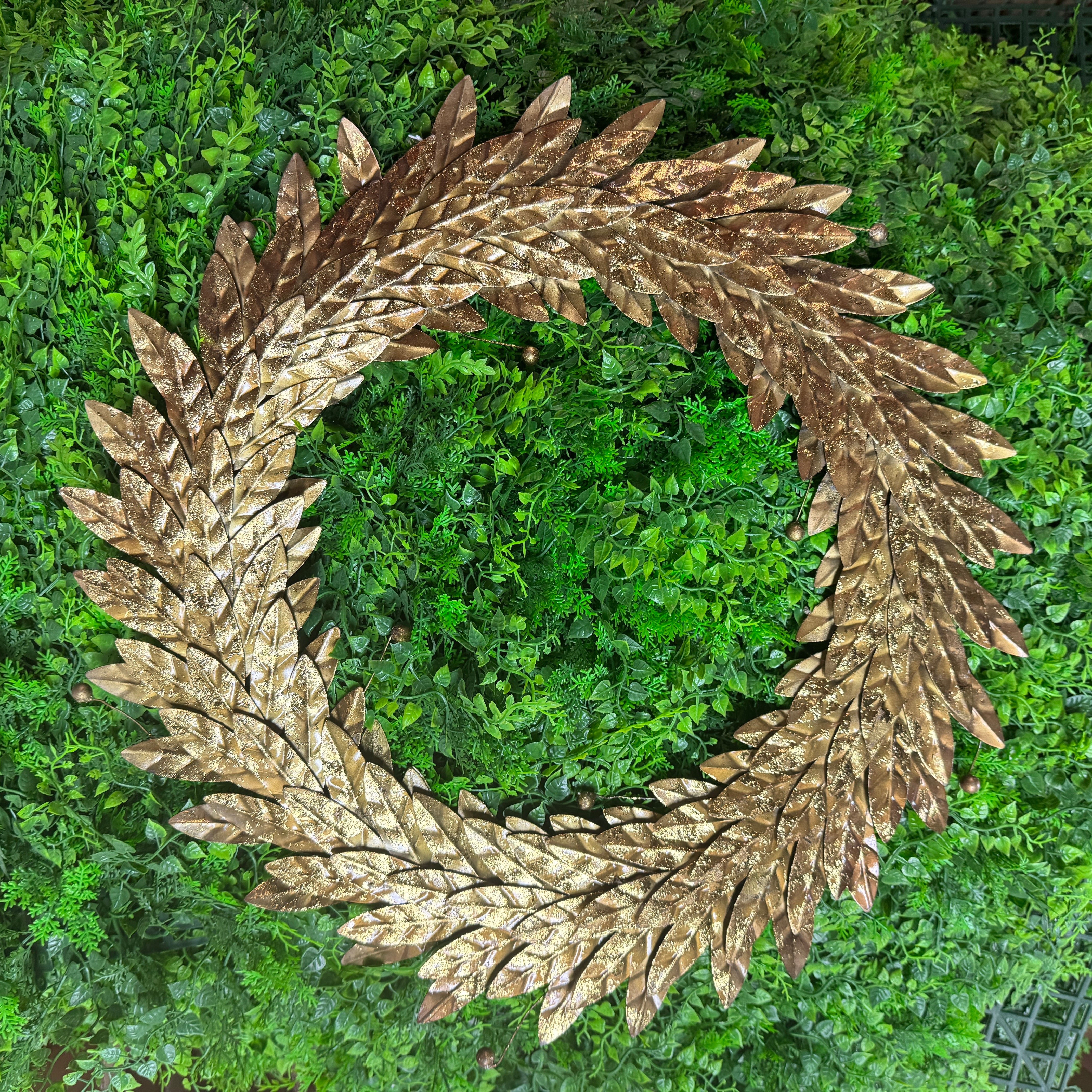 Gold Leaves Wreath