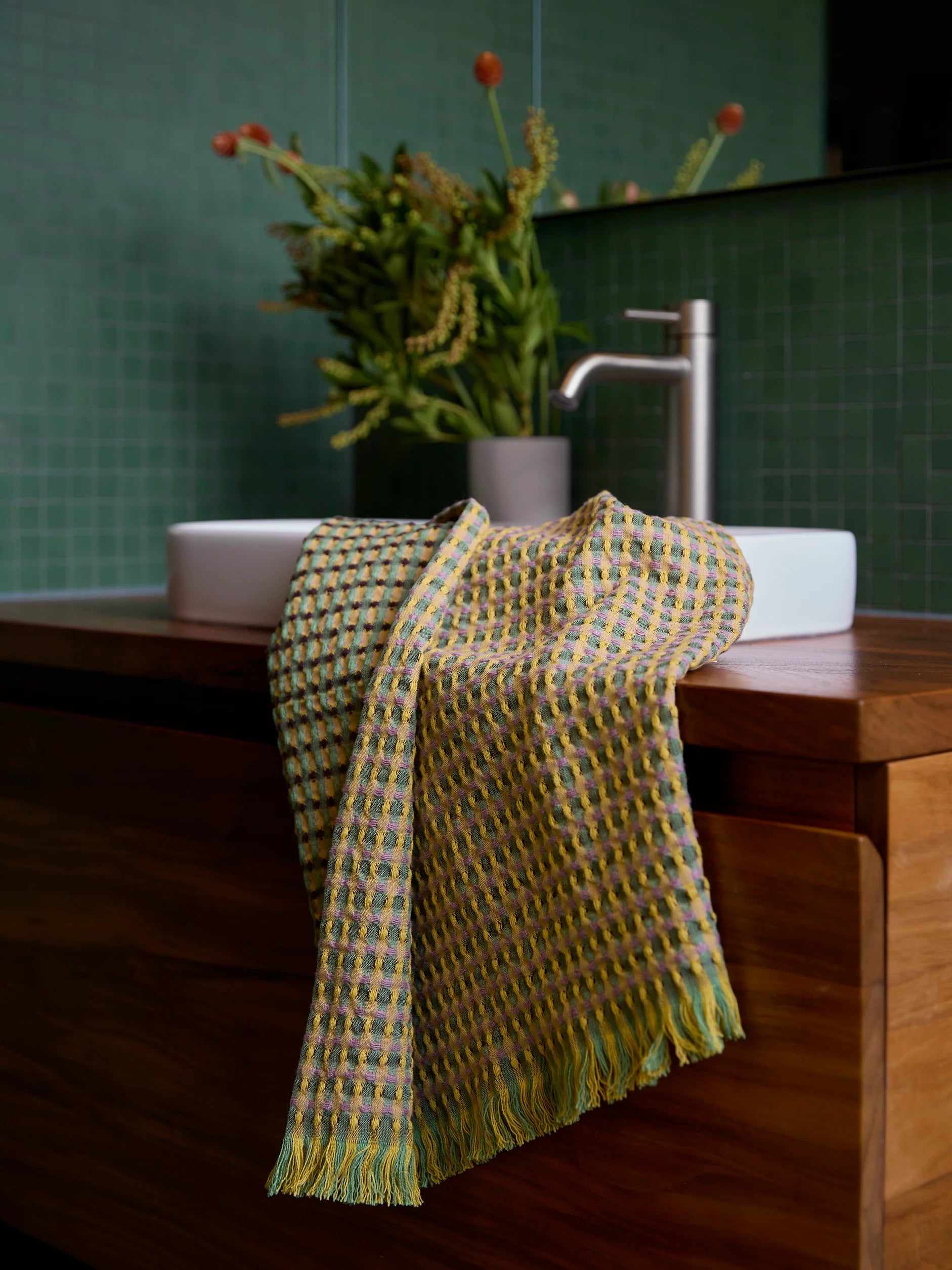 Cotton Hand Towels - Waffle Weave - 100% GOTS Organic