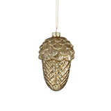 Hanging Decoration - Acorn - Glass Brown