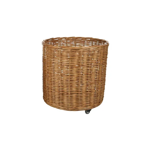 Rattan Basket on Wheels - Small & Large - PICKUP ONLY