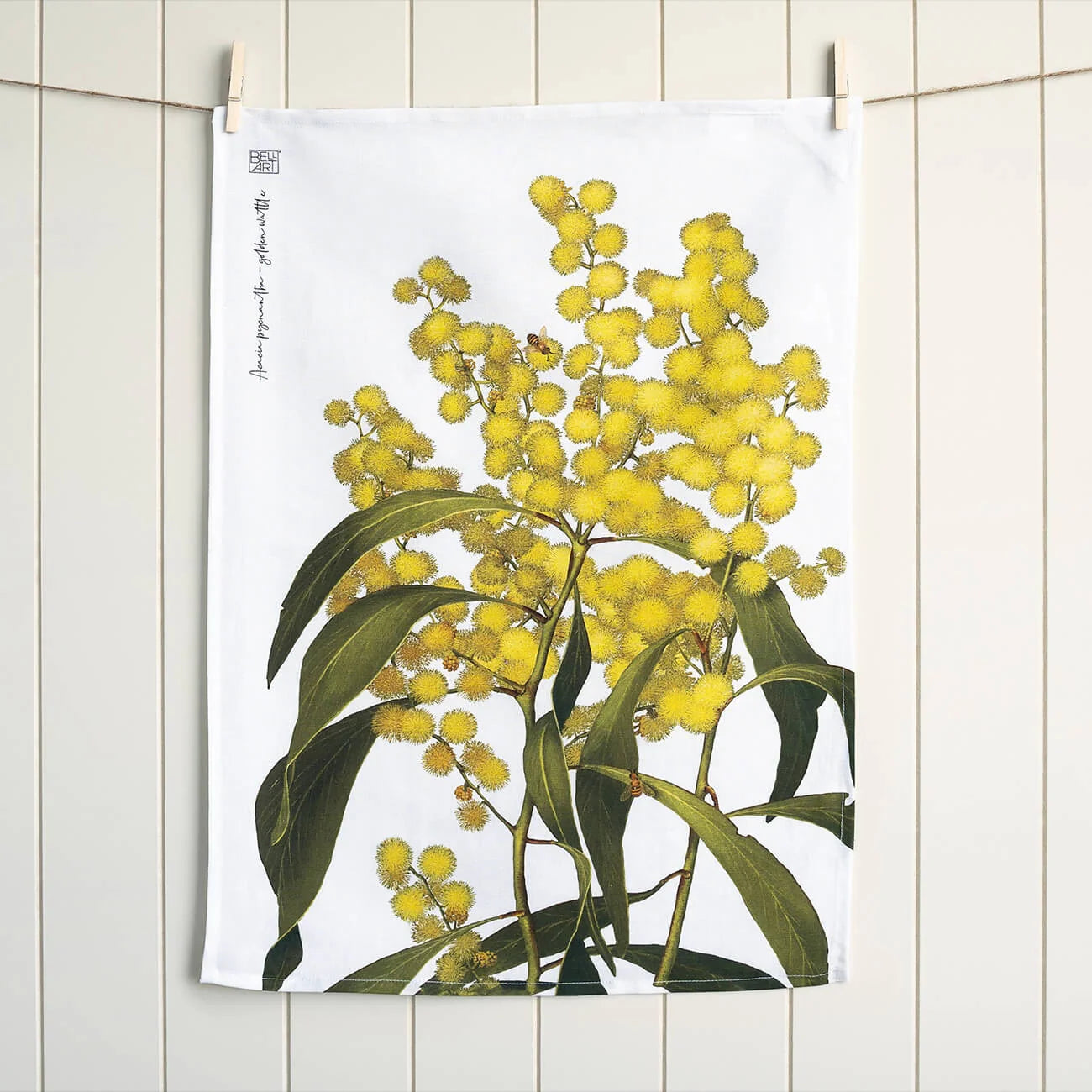 Australian Wildflower Tea Towel - Organic Linen & Cotton
