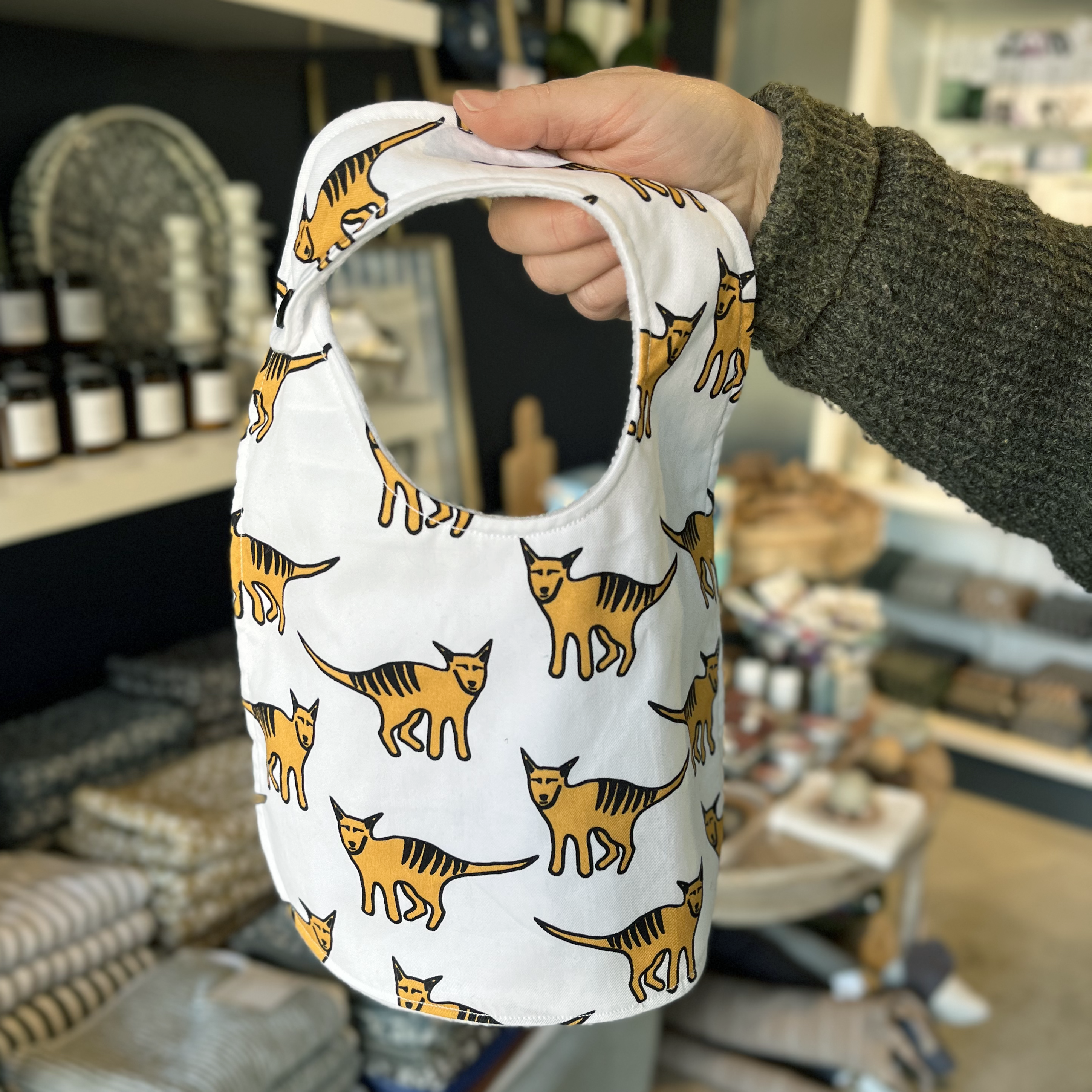 Bib - Tasmanian Tiger - White