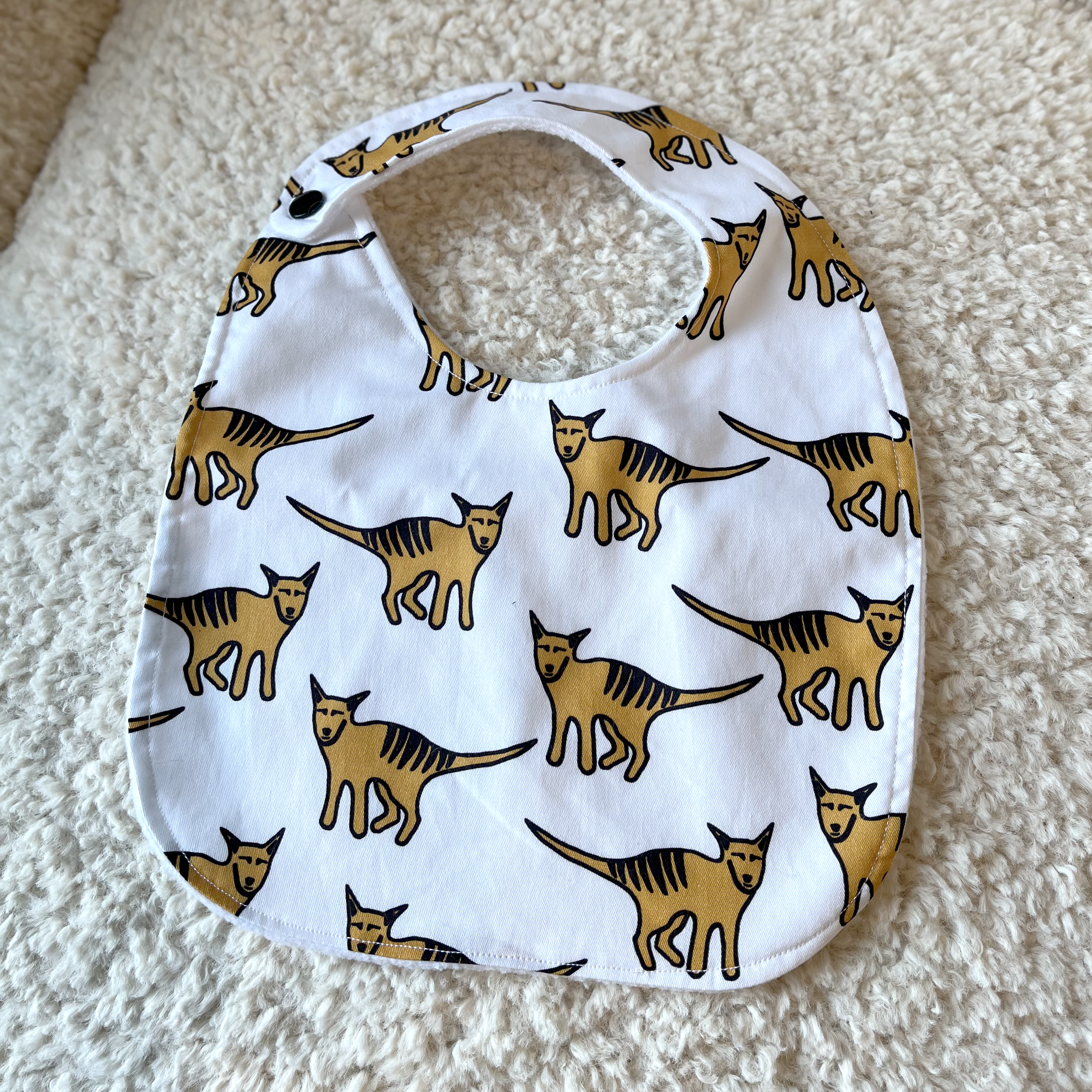 Bib - Tasmanian Tiger - White