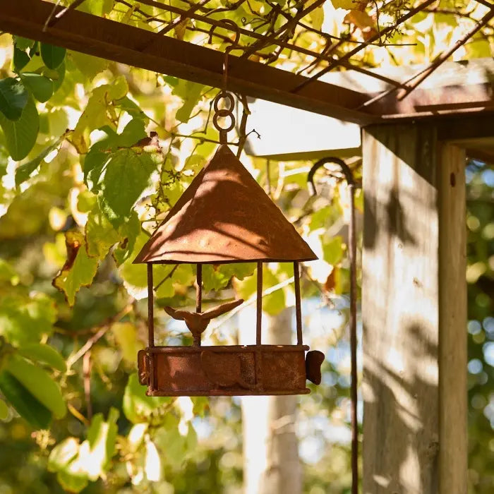 Bird Feeder House Rusty
