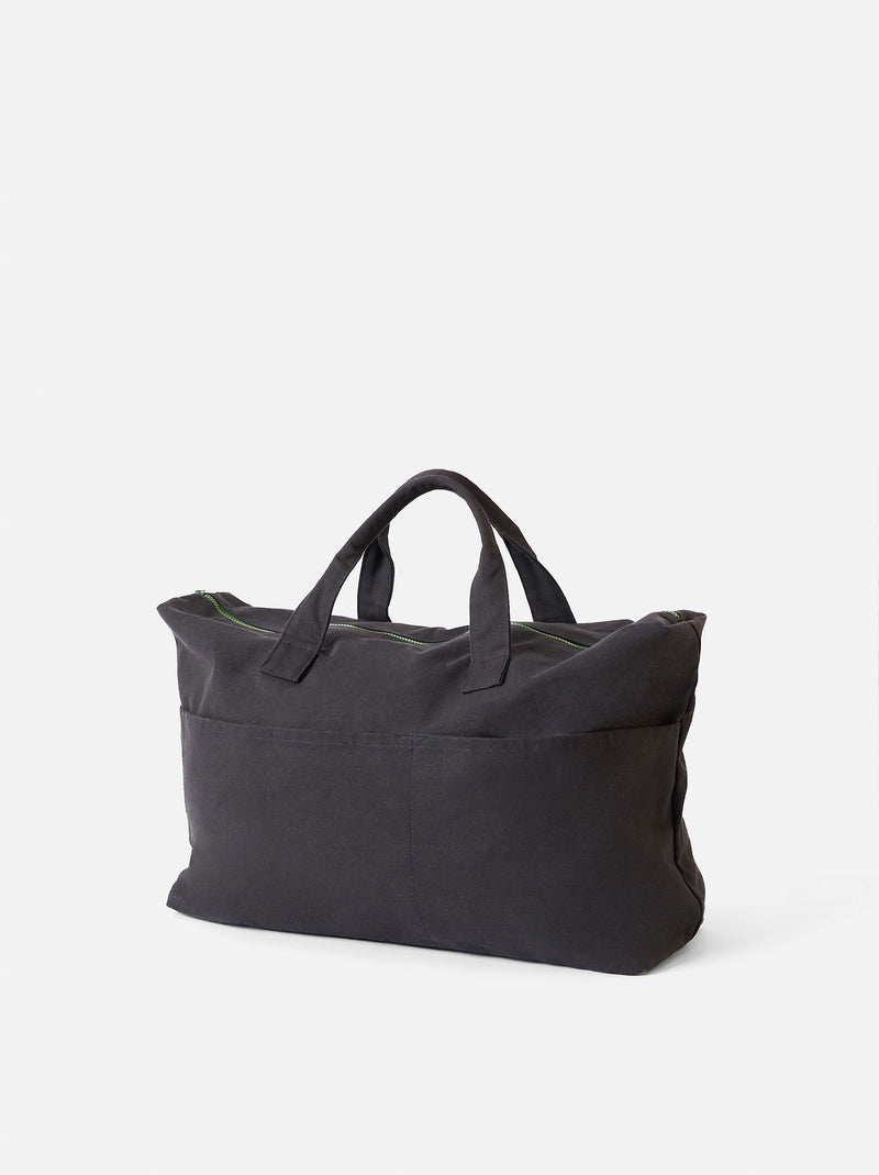 Overnight Bag - Mustard, Blue Black