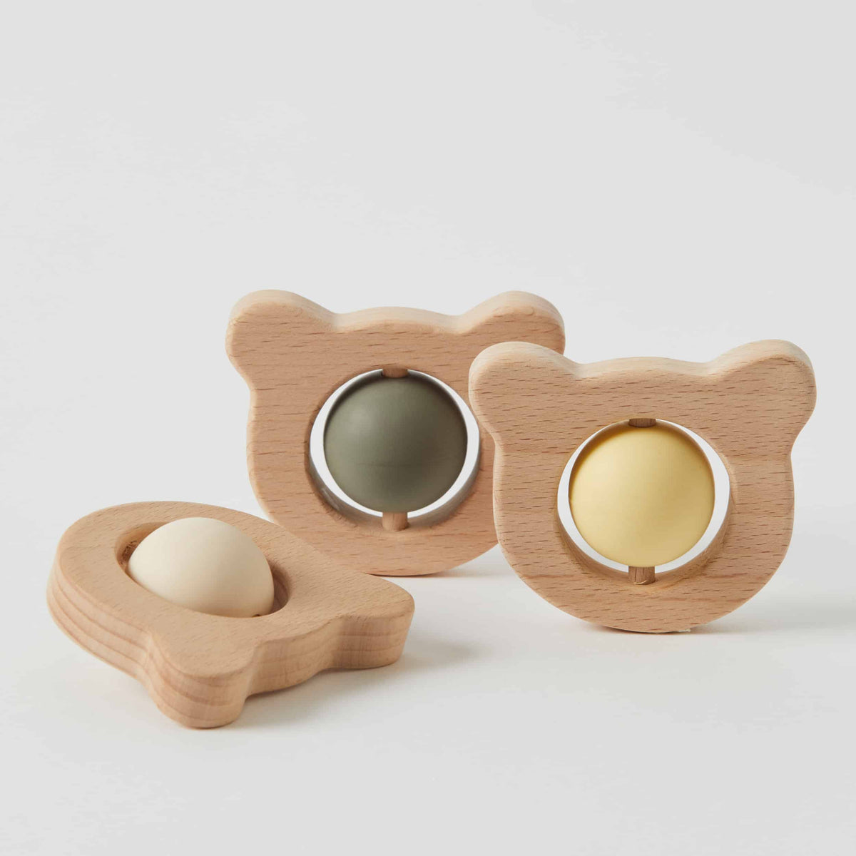 Teether - 'Bowie Bear' - 3 assorted colours