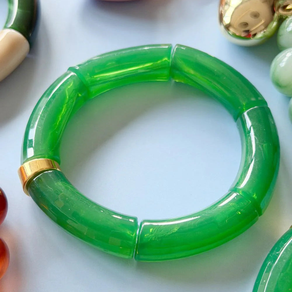 Bracelet Tube Emerald Green