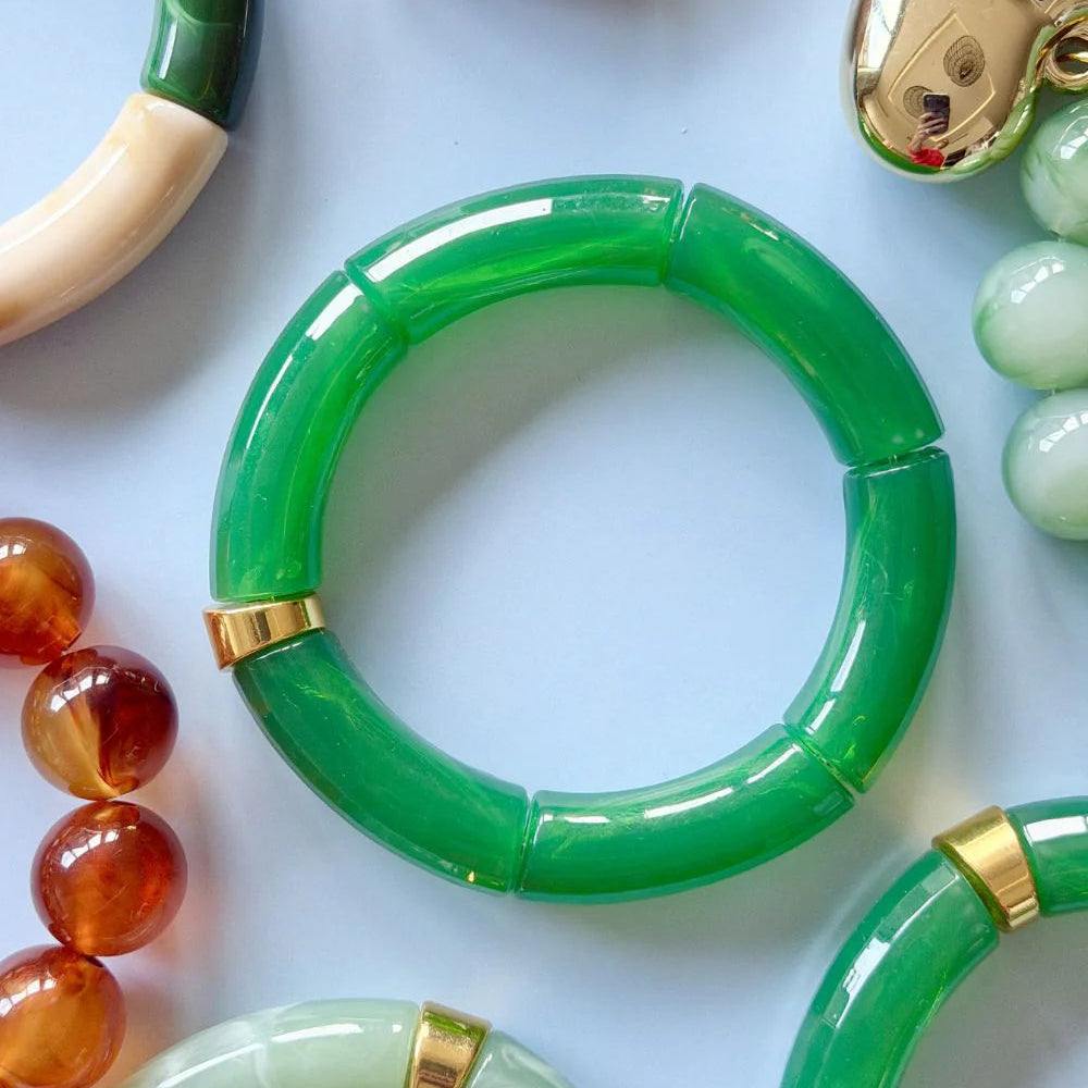Bracelet Tube Emerald Green