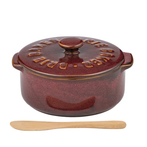 Brie Baker Ceramic with Spreader