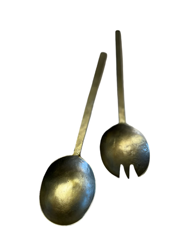 Brass Salad Servers