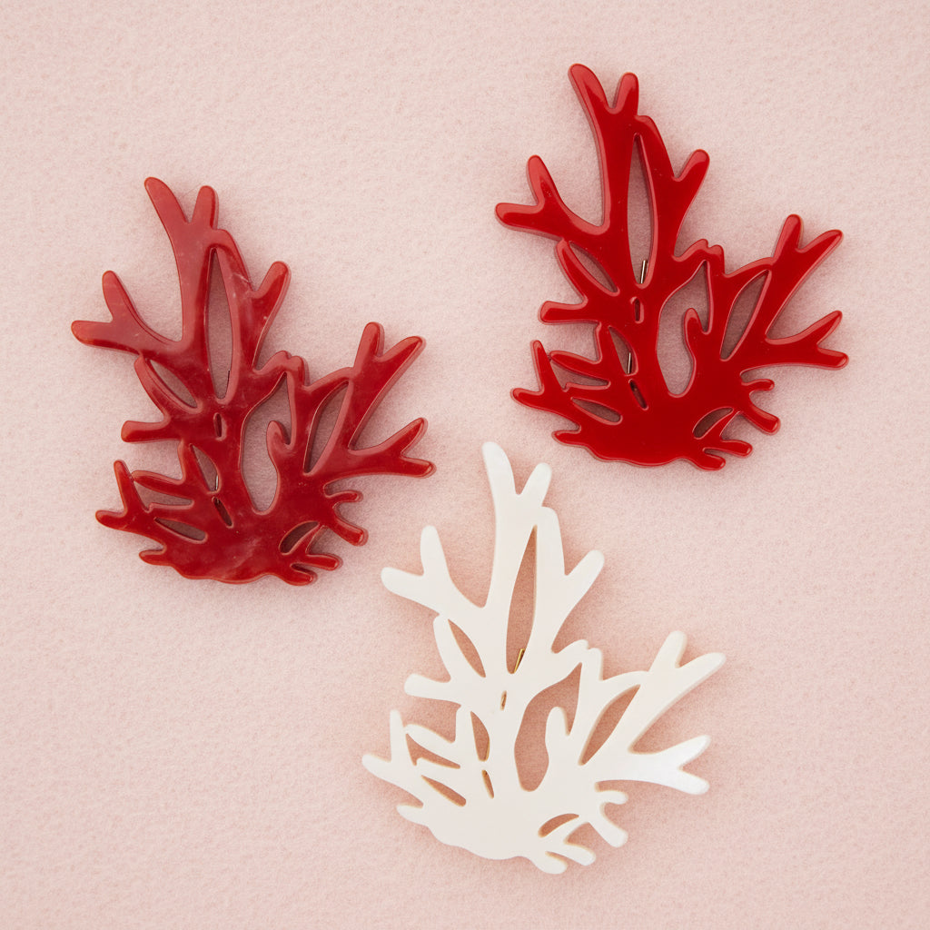 Brooch - Coral