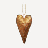 Hanging Decoration - Gold Heart - Canvas