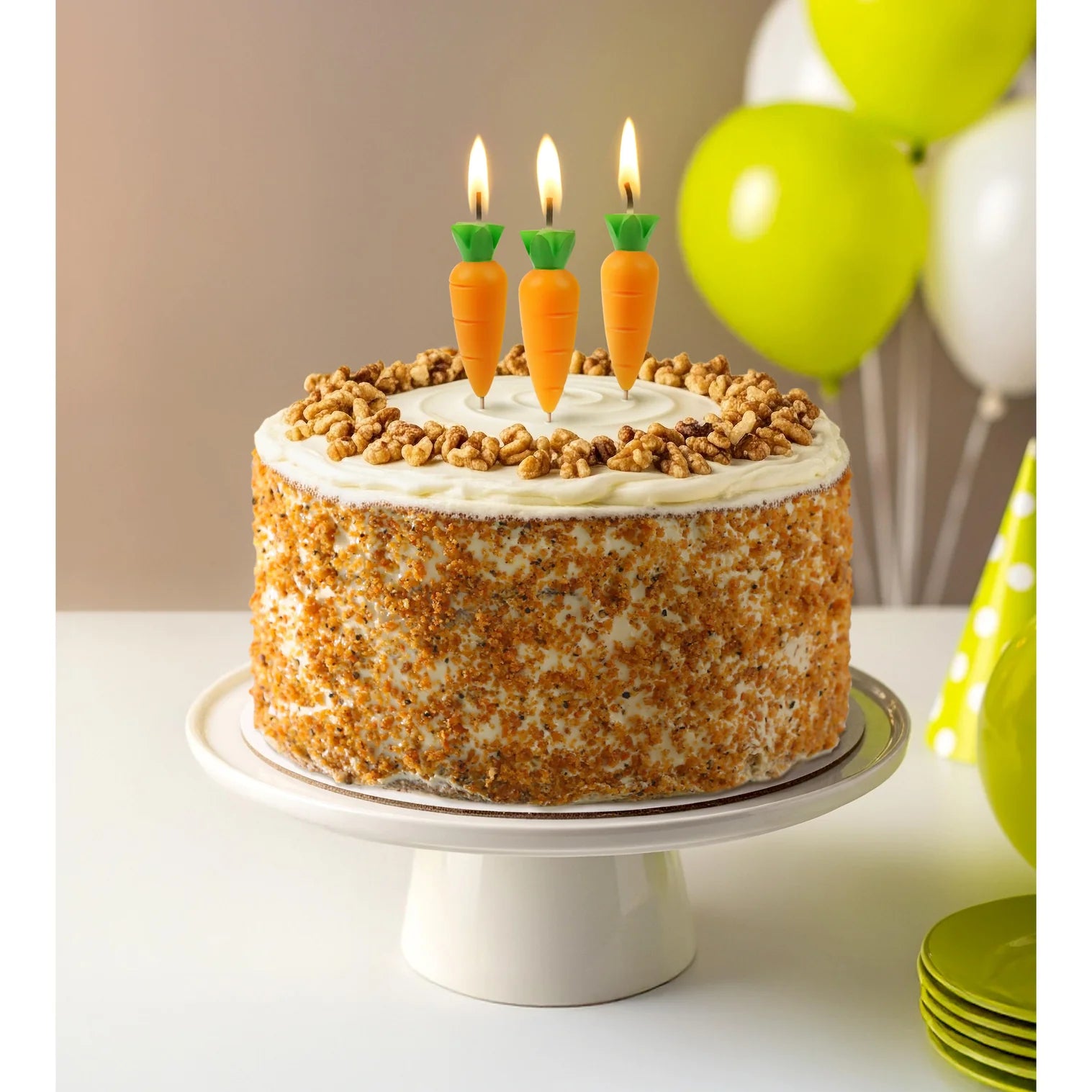 Party Birthday Candles - 6pcs Set Carrots