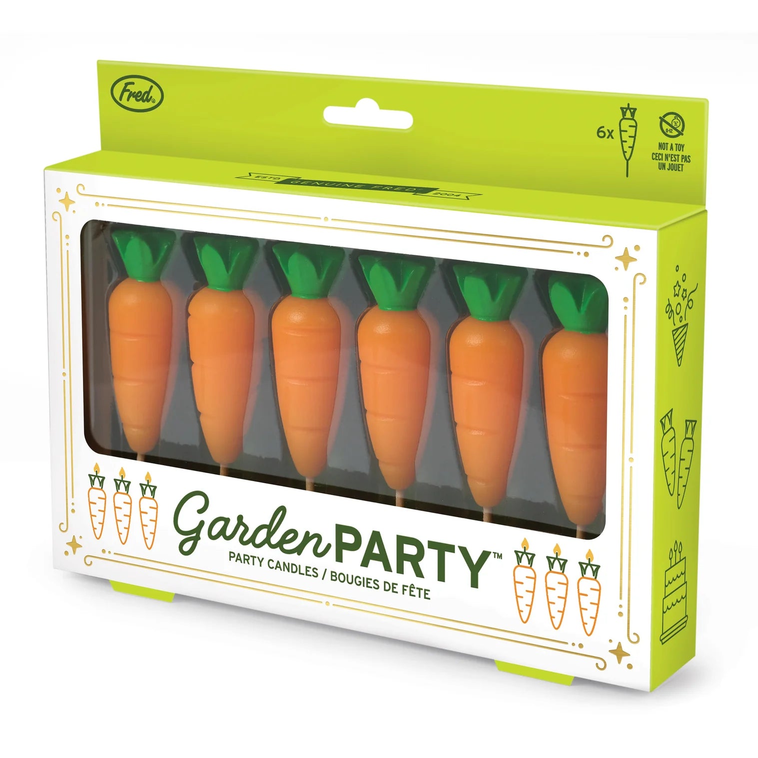 Party Birthday Candles - 6pcs Set Carrots