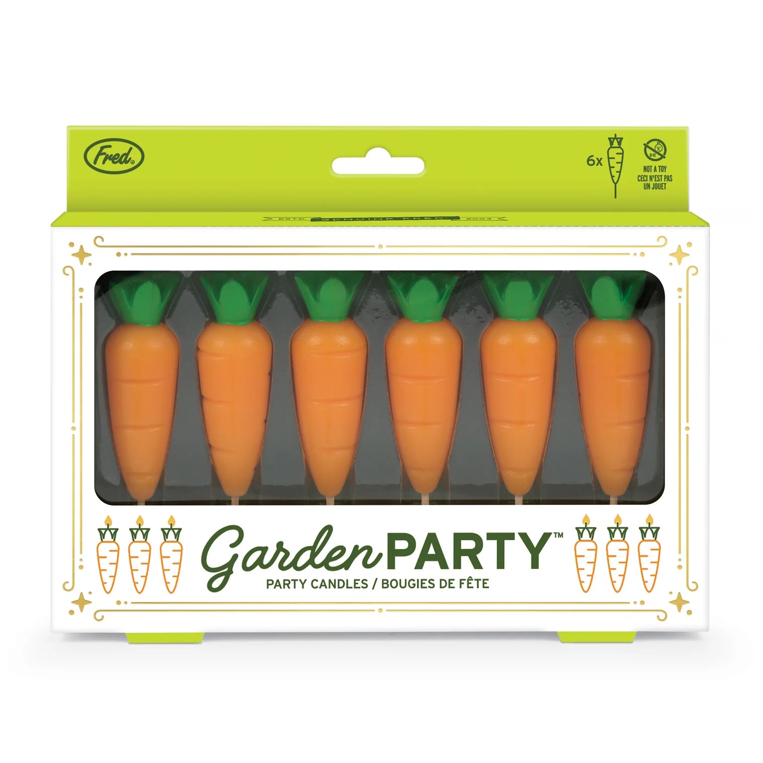 Party Birthday Candles - 6pcs Set Carrots