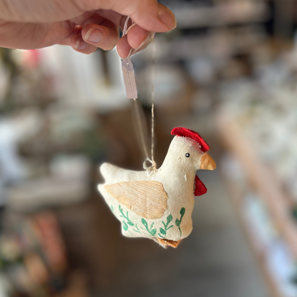 Hanging Decoration - Chicken - Canvas