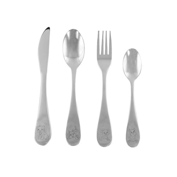 Childrens-Cutlery-Set-Staineless-Steel-Four-Pieces-Puppy