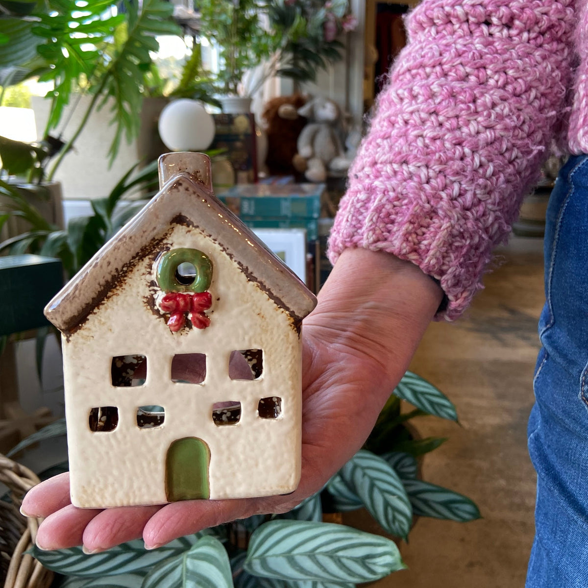 Tealight Villa Xmas Stone