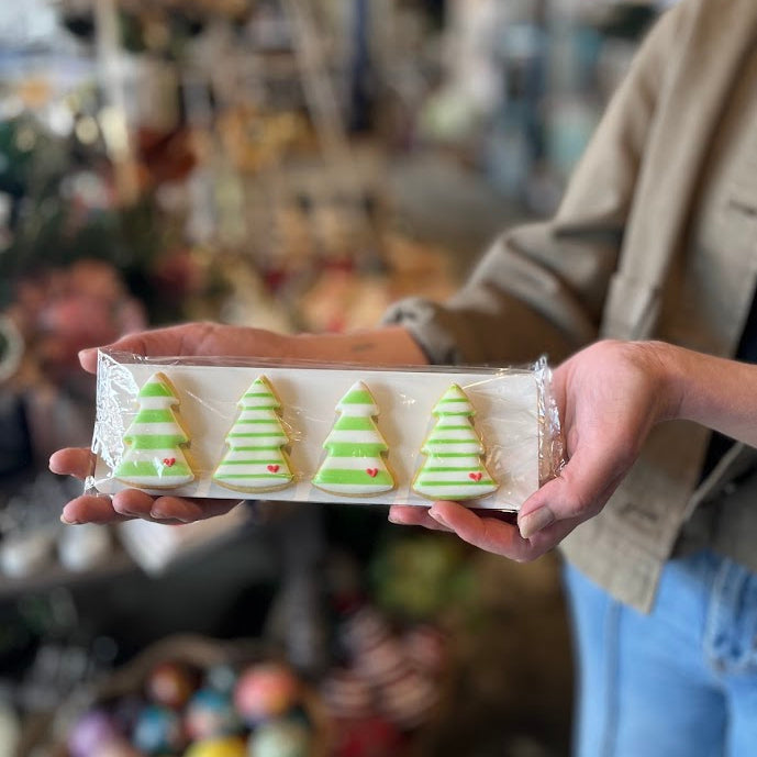 Christmas Biscuits Xmas Tree Pack of 4