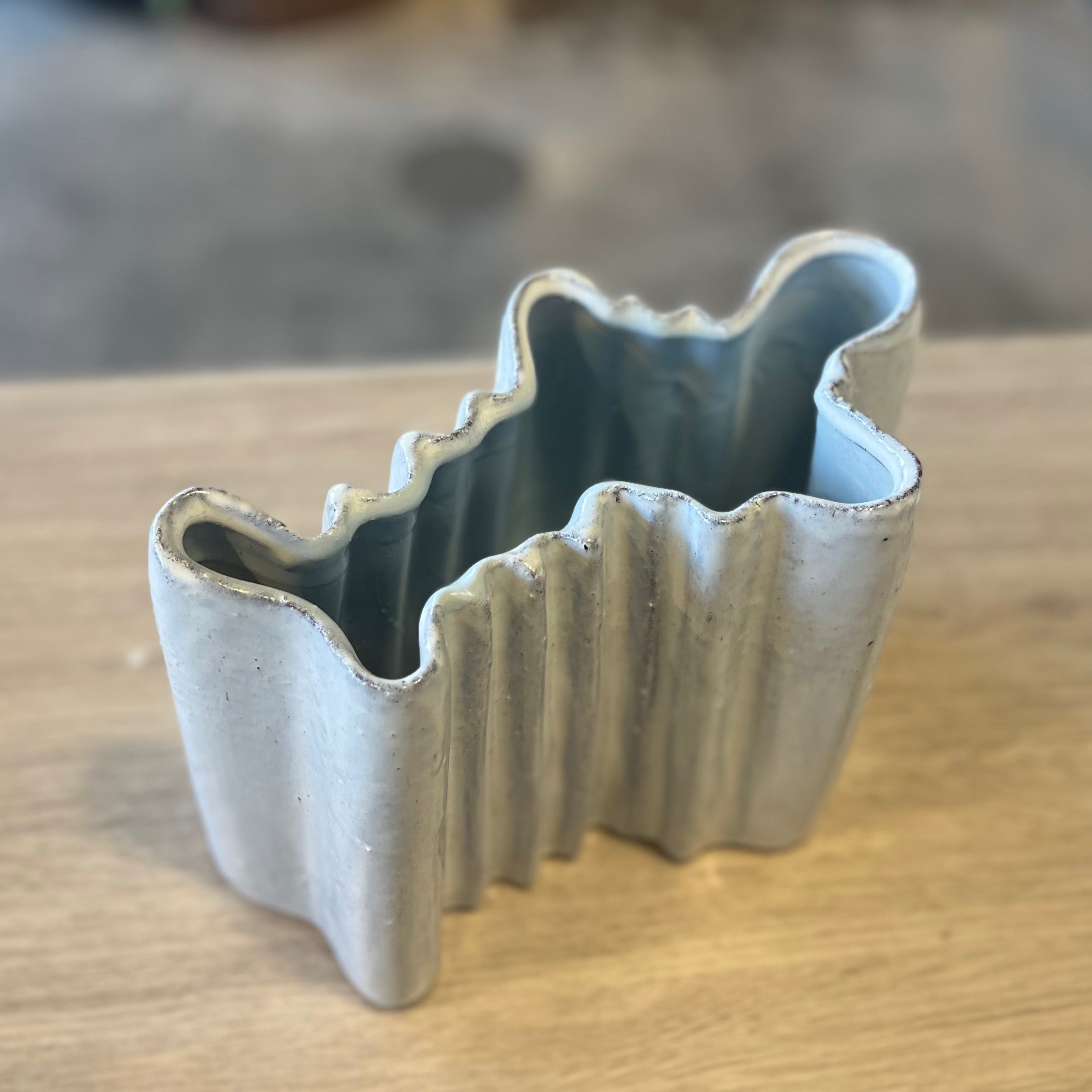 Vase Ceramic Cloud Ripple