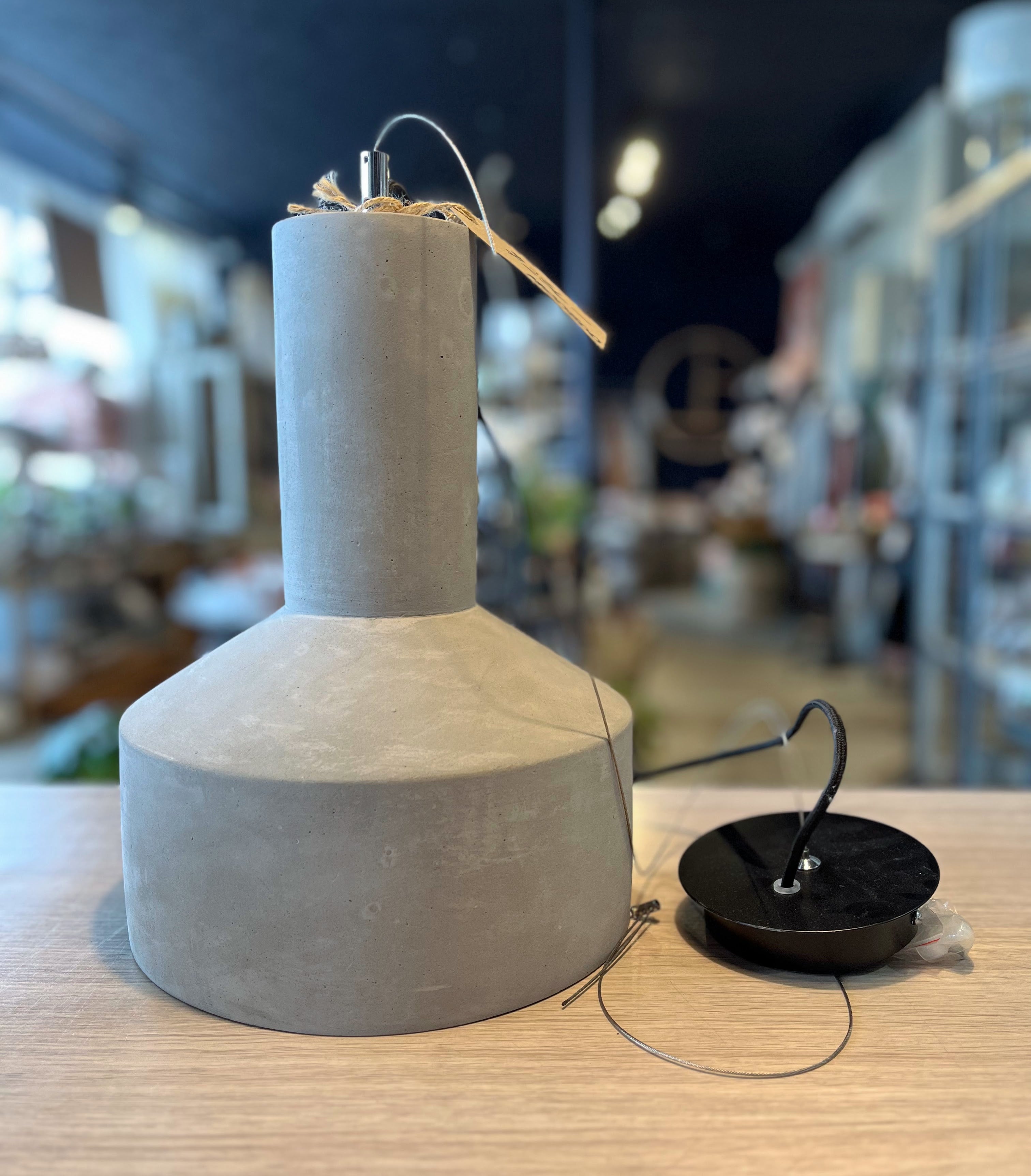 Concrete Pendant Light - Large