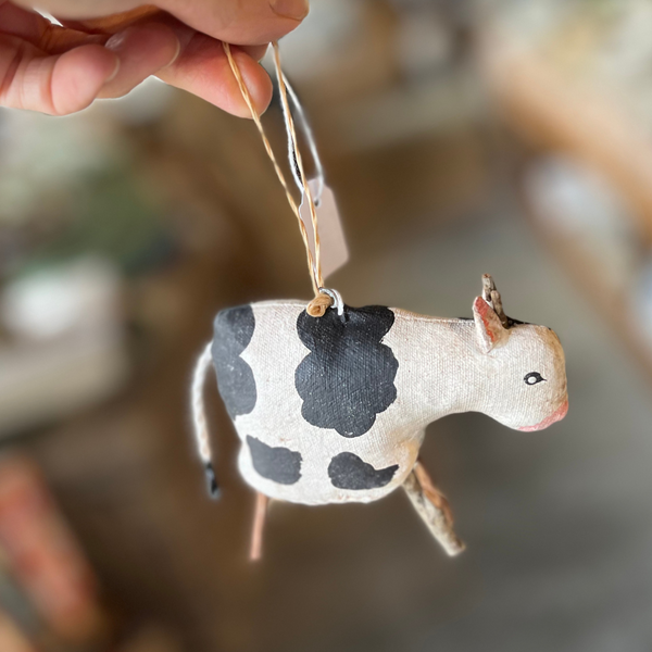 Hanging Decoration - Cow - Canvas