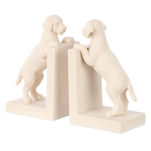 Dog Bookends Stone Finish