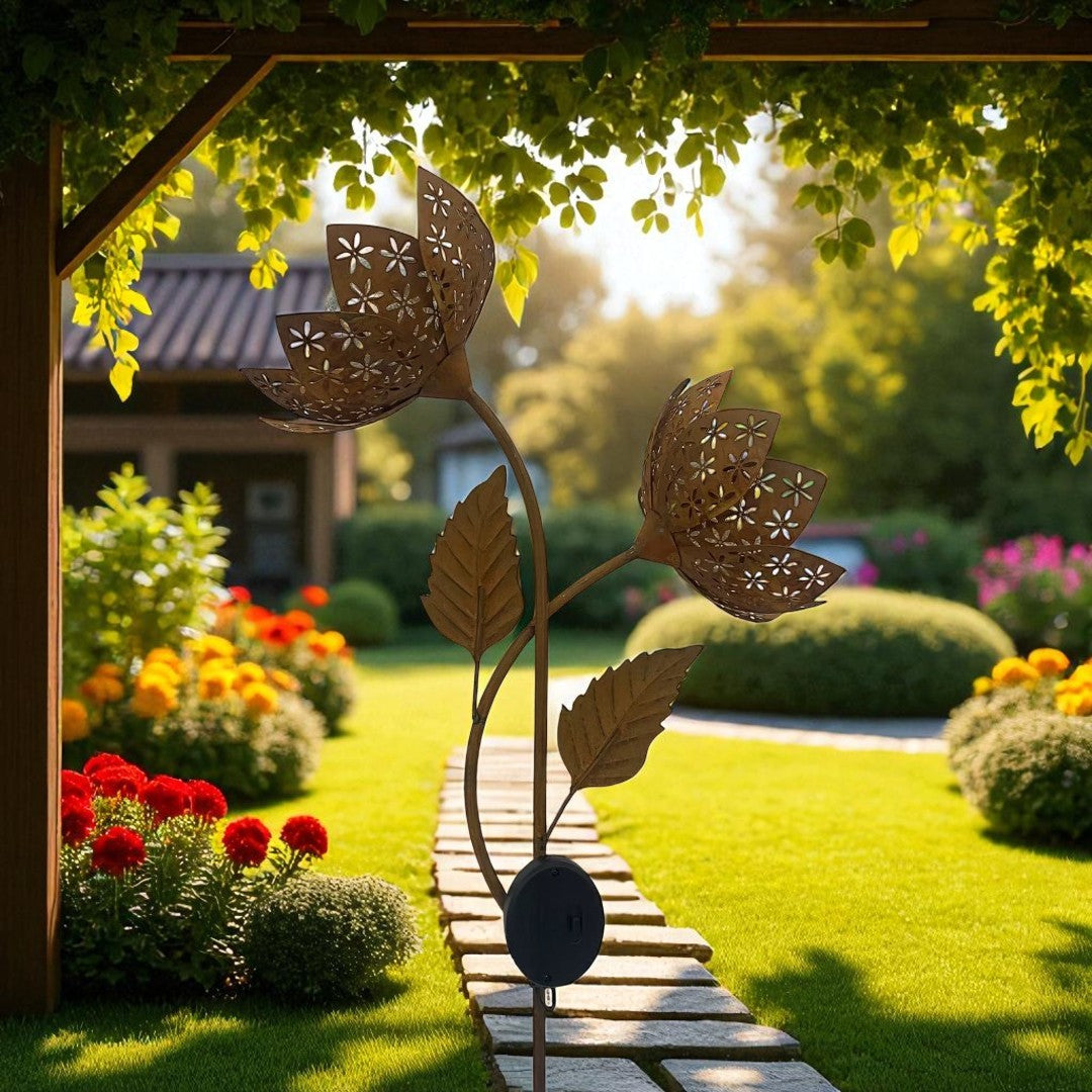 Solar Light Flower Rust