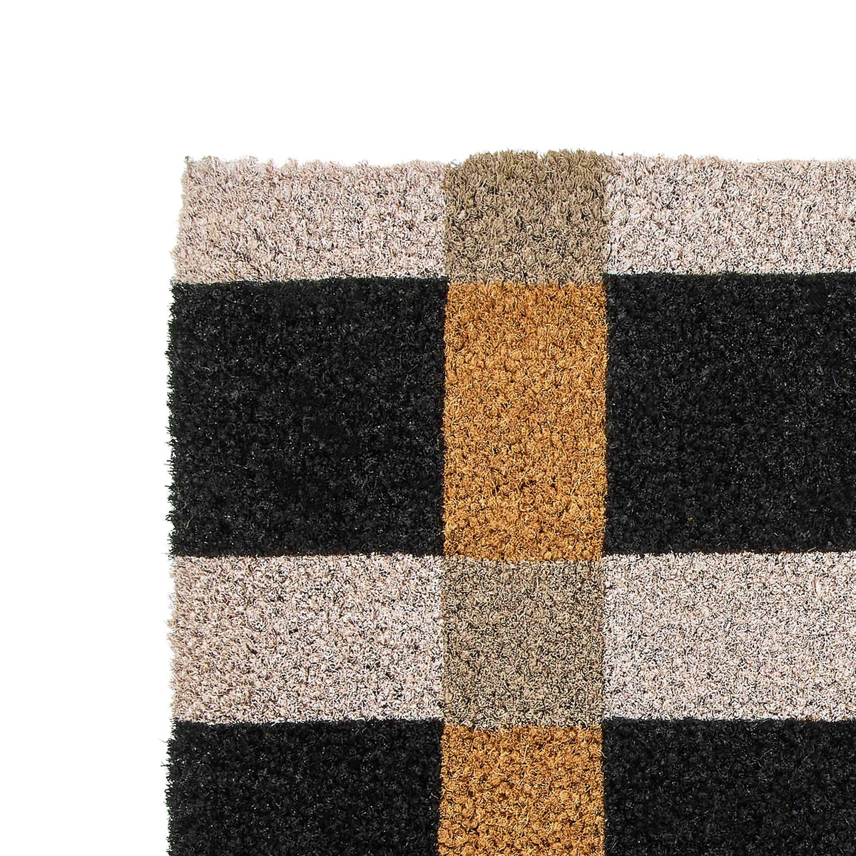 Coir Door Mat - Gingham  - 75 x 45cm