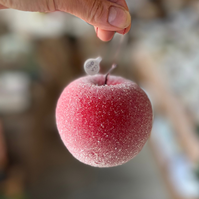 Hanging Decoration - Sparkly Red Apple