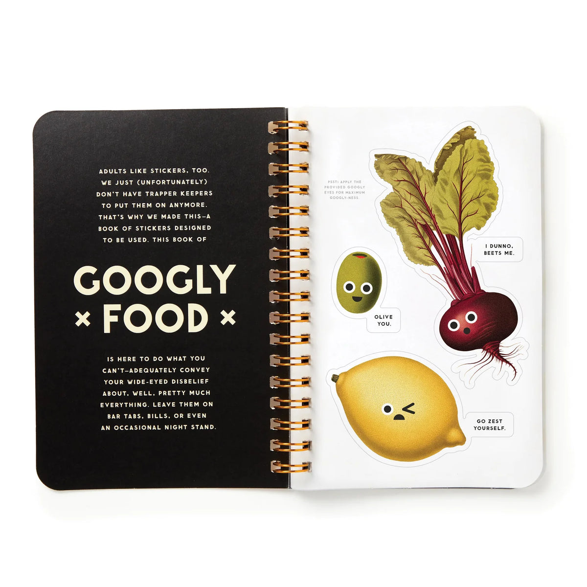 Sticker Book 'Googly Food'
