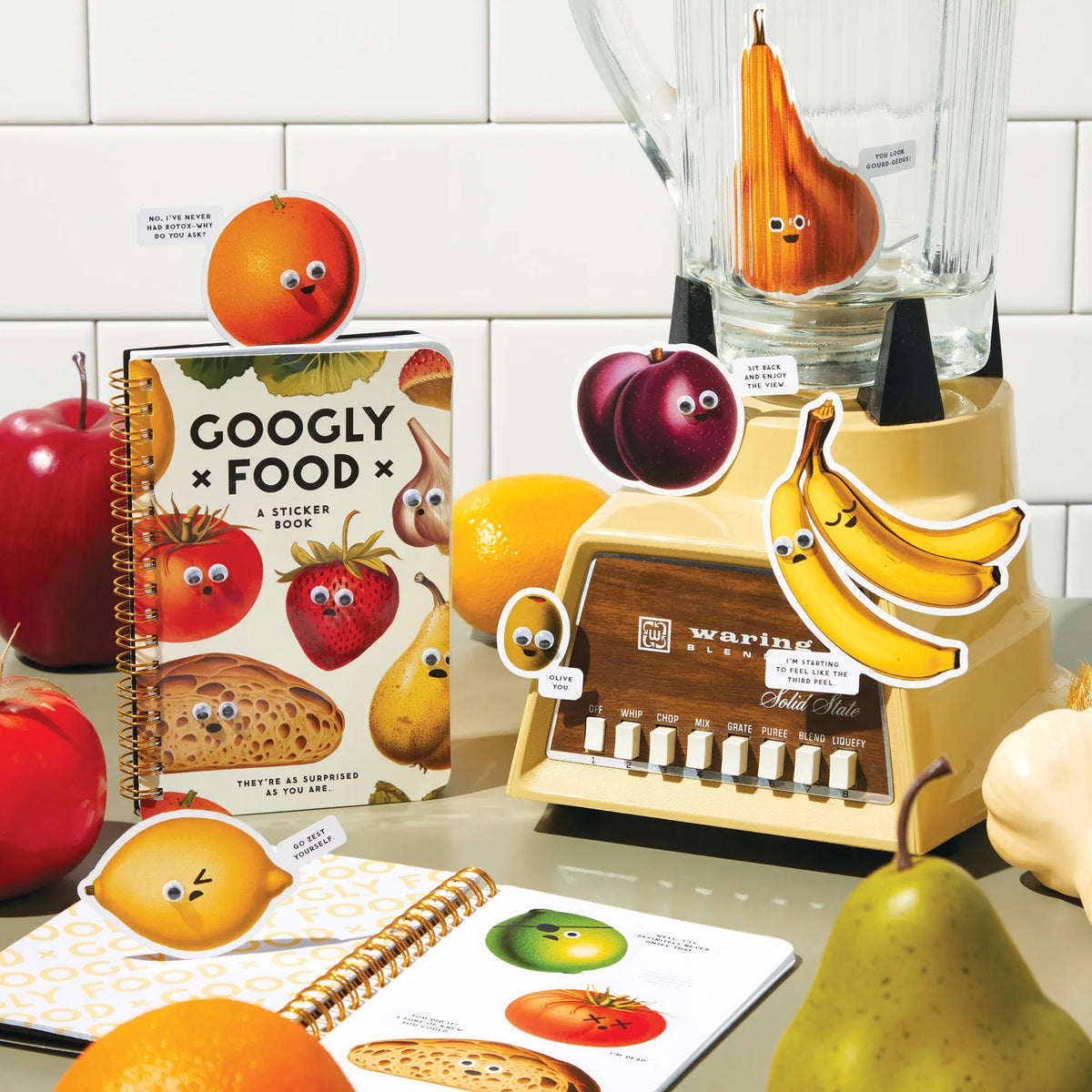 Sticker Book 'Googly Food'