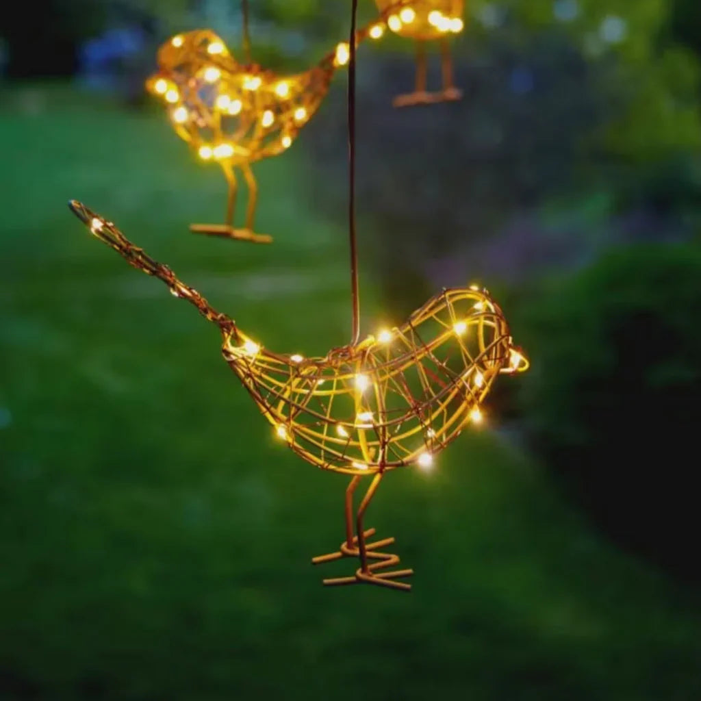 Hanging Robin Bird Light Ornament - Outdoor/Indoor - Preorder