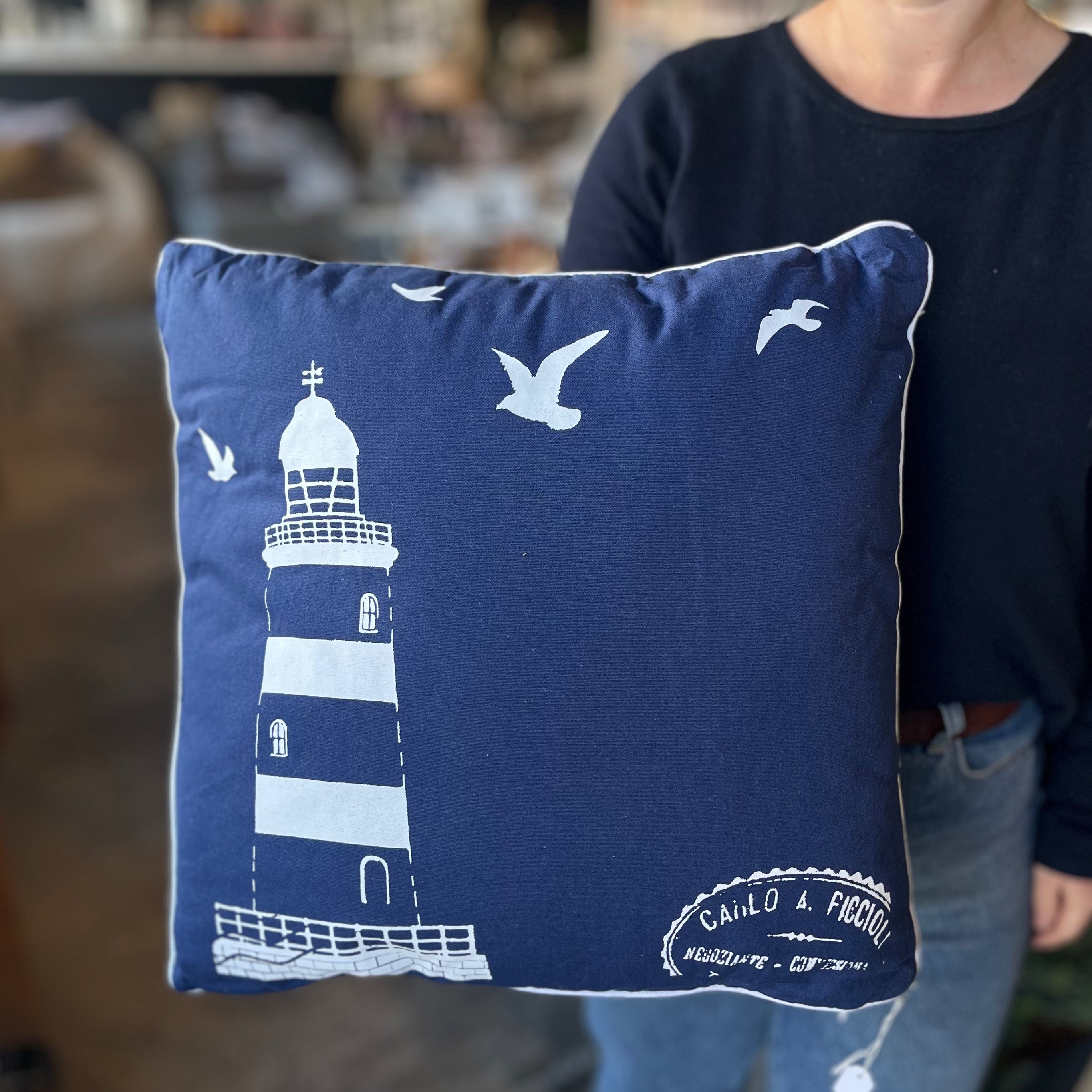 Cushion Lighthouse Watch Blue