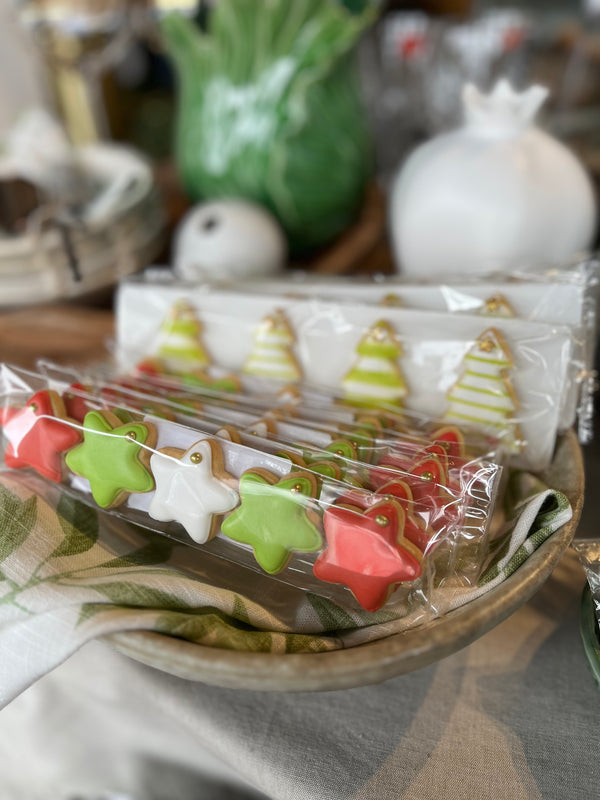 Star Biscuits with Vanilla Icing