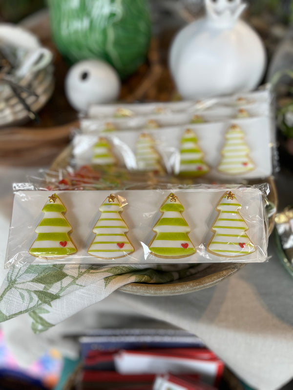 Christmas Biscuits Xmas Tree Pack of 4