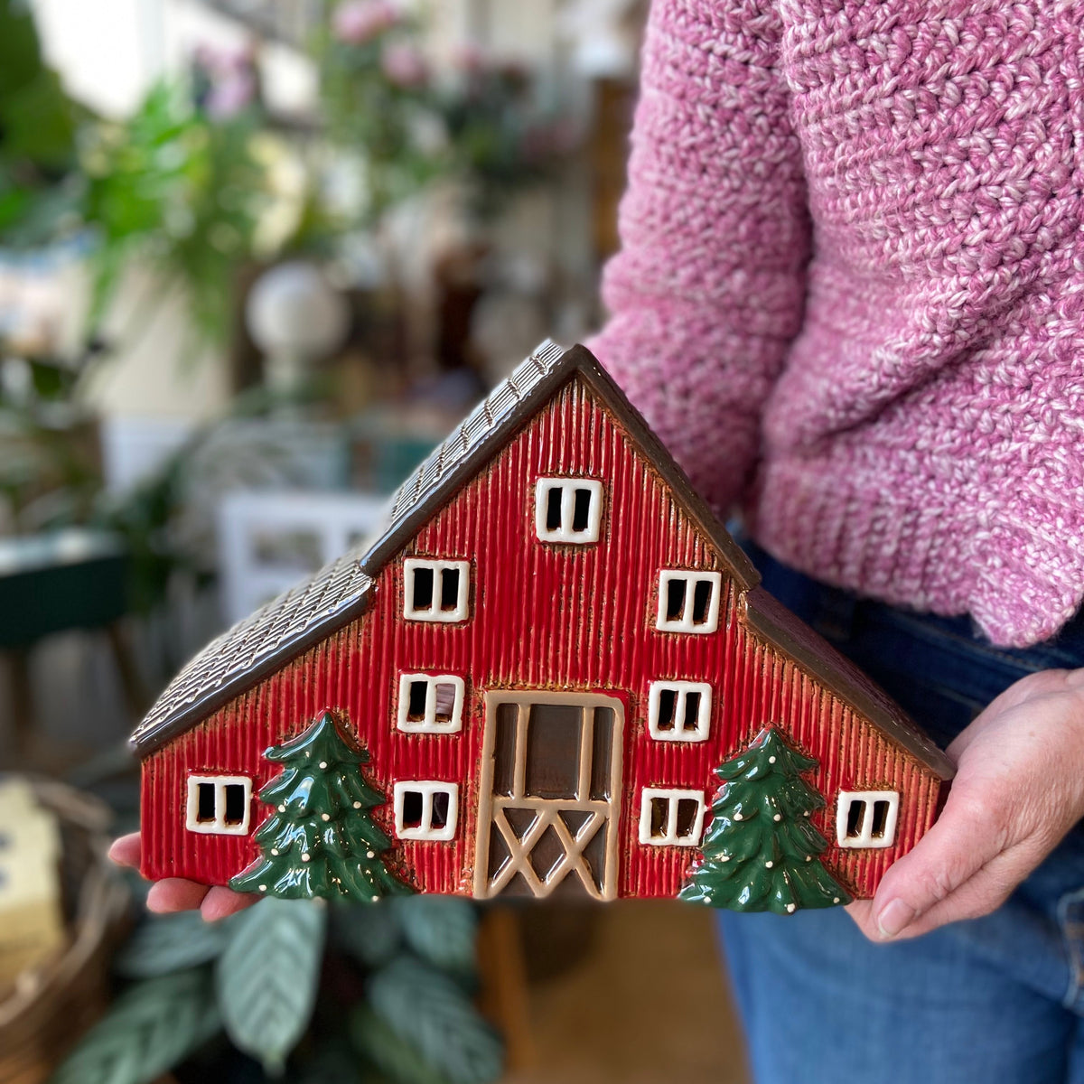 Christmas Tealight Swedish Barn