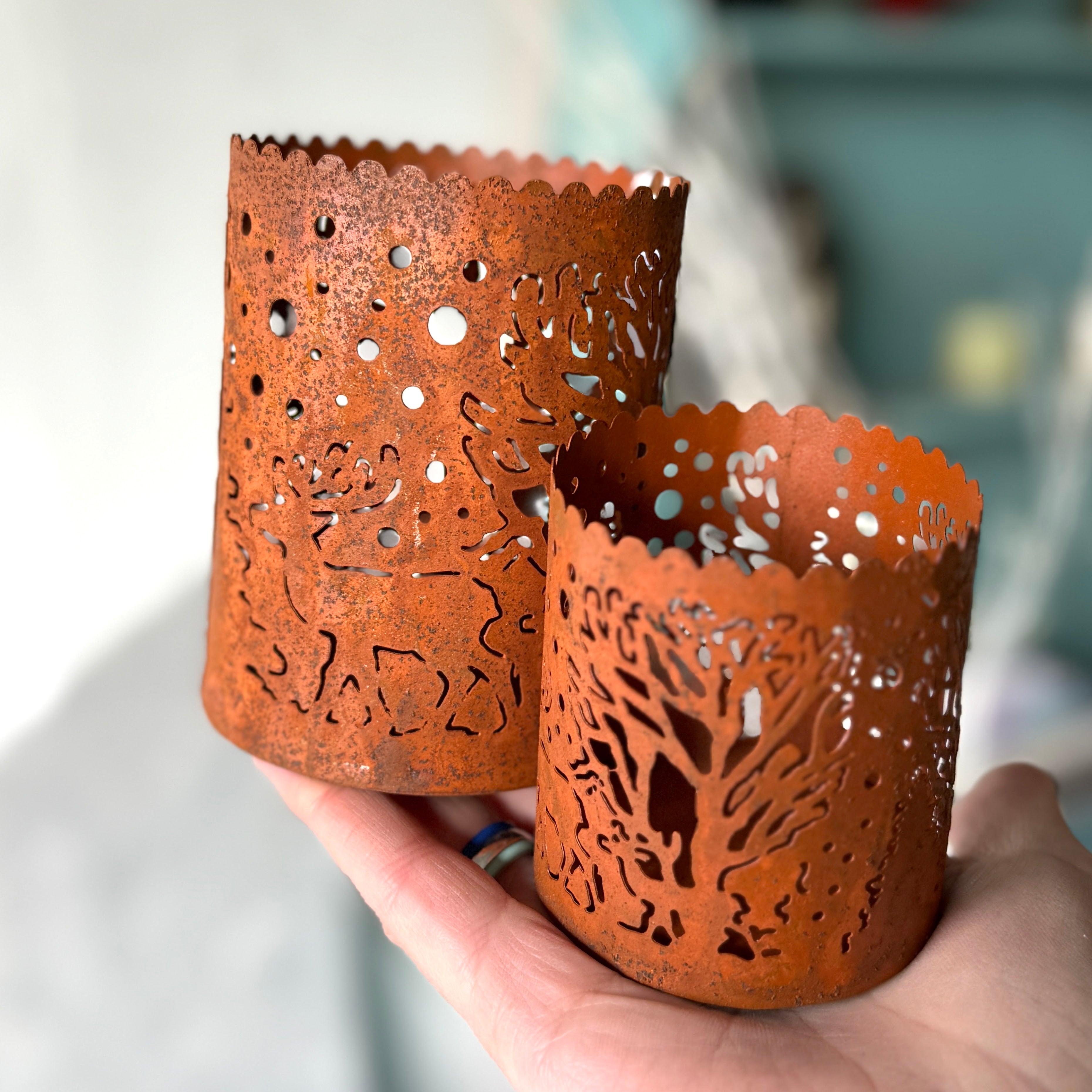 Votive Rusty Set of 2