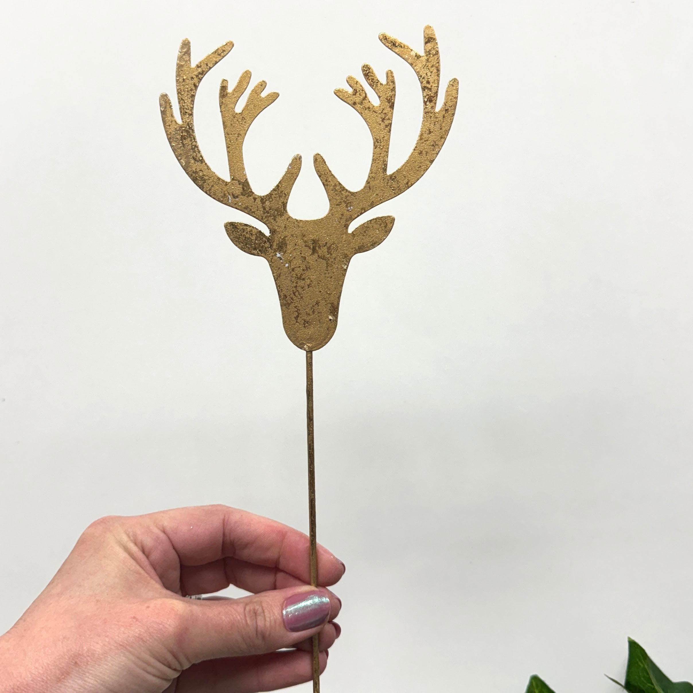 Stake Golden Christmas Decorations