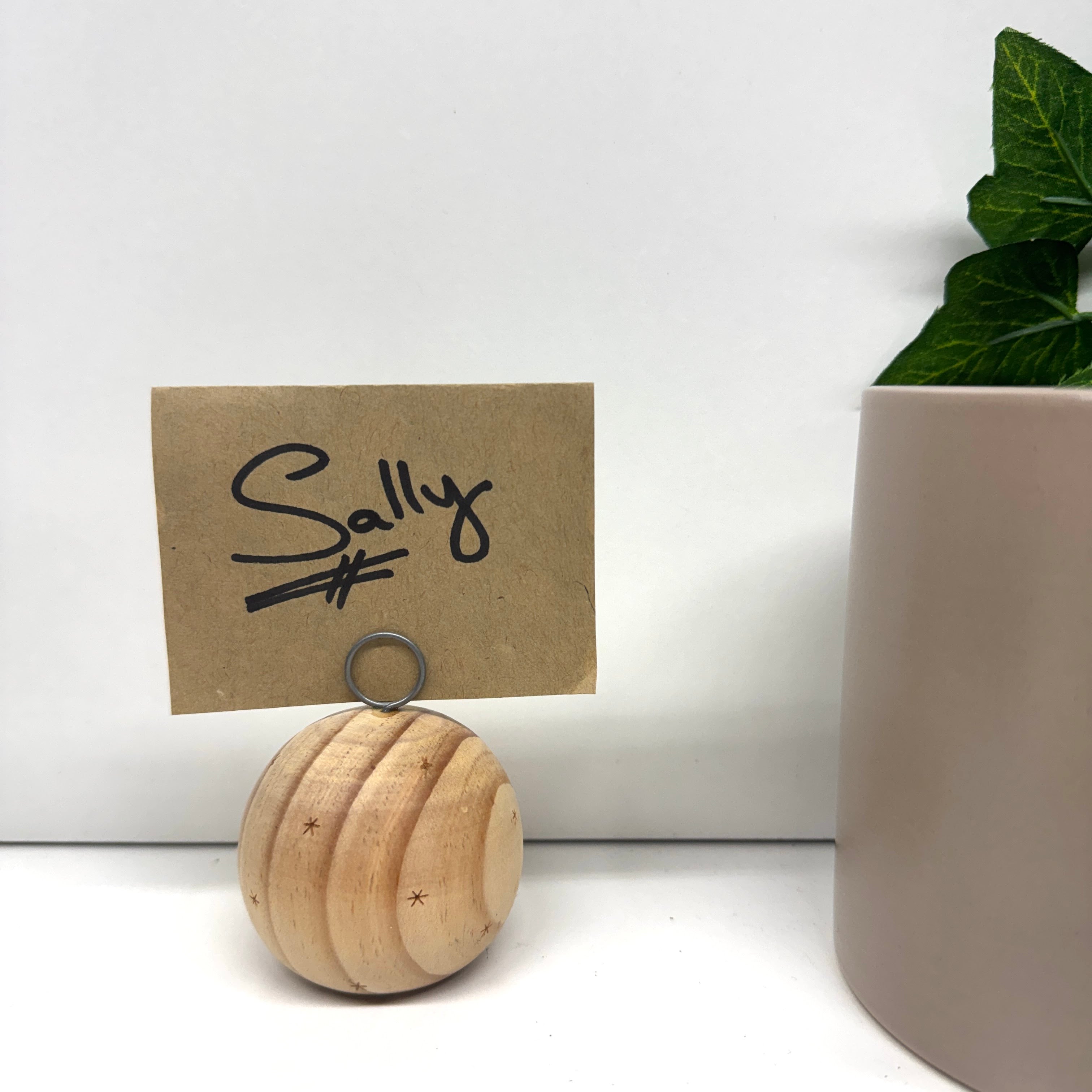 Christmas Place Holders Wooden with Stars