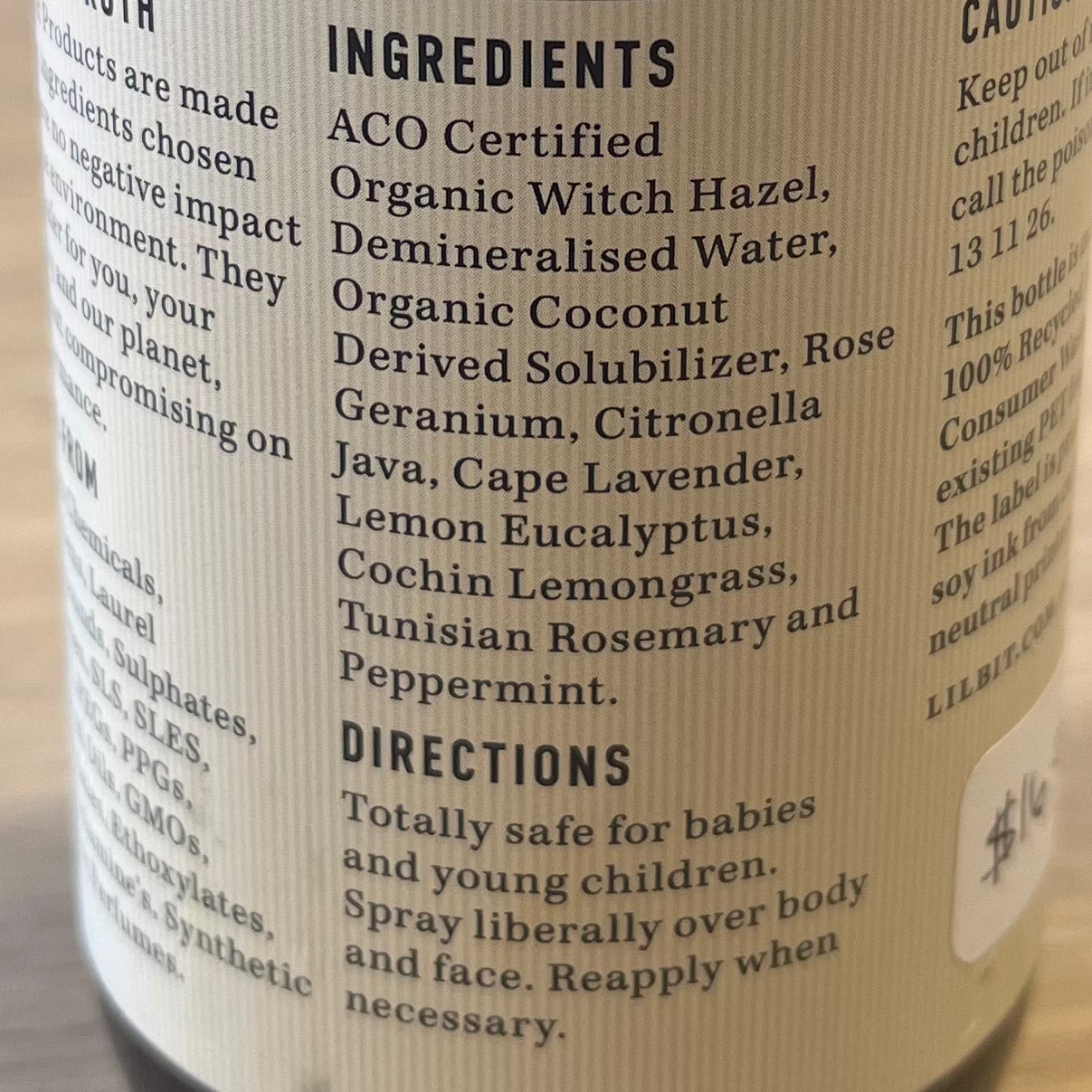 Shoo! Natural Bug Repellent 250ml